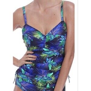 Fantasie Cup fitting Underwire Tankini Swim Top  US 36D UK 80D Tropical Vacation